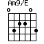 Am9/E
