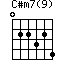 C#m7(9)