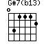 G#7(b13)