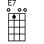 click for variations E7
