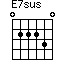 E7sus