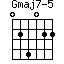 Gmaj7-5