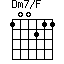 Dm7/F
