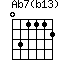 Ab7(b13)