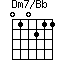 Dm7/Bb