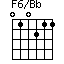 F6/Bb