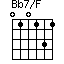Bb7/F