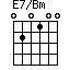 click for variations E7/Bm