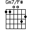Gm7/F#
