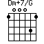 Dm+7/G