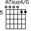 A7sus4/G=000011_5