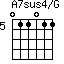 A7sus4/G=011011_5