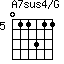 A7sus4/G=011311_5