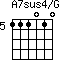 A7sus4/G=111010_5