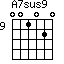 A7sus9=001020_9