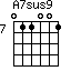 A7sus9=011001_7