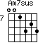 Am7sus=001323_7