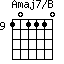 Amaj7/B=101110_9