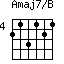 Amaj7/B=213121_4