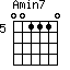 Amin7=001110_5