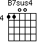 B7sus4=1100_4