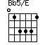 Bb5/E=013331_1