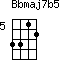 Bbmaj7b5=3312_5