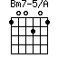 Bm7-5/A=100201_1