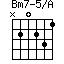 Bm7-5/A=N20231_1