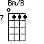 Bm/B=0111_7