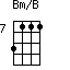 Bm/B=3111_7
