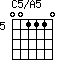 C5/A5=001110_5