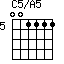C5/A5=001111_5