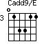 Cadd9/E=013311_3