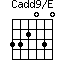Cadd9/E=332030_1