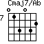 Cmaj7/Ab=013032_7