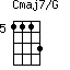 Cmaj7/G=1113_5