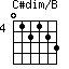 C#dim/B=012123_4