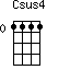 Csus4=1111_0