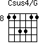 Csus4/G=113311_8