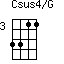 Csus4/G=3311_3