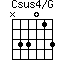 Csus4/G=N33013_1