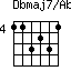 Dbmaj7/Ab=113231_4