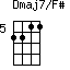 Dmaj7/F#=2211_5