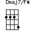 Dmaj7/F#=2224_1