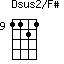 Dsus2/F#=1121_9