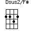 Dsus2/F#=2232_1