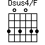 Dsus4/F=303033_1