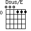 Dsus/E=000111_0