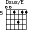 Dsus/E=001311_5